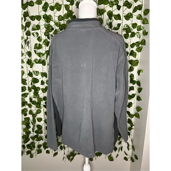 Columbia Gray Long Sleeve Mock Neck 3/4 Zip Pullover Fleece Jacket Size XXL - Picture 3 of 5